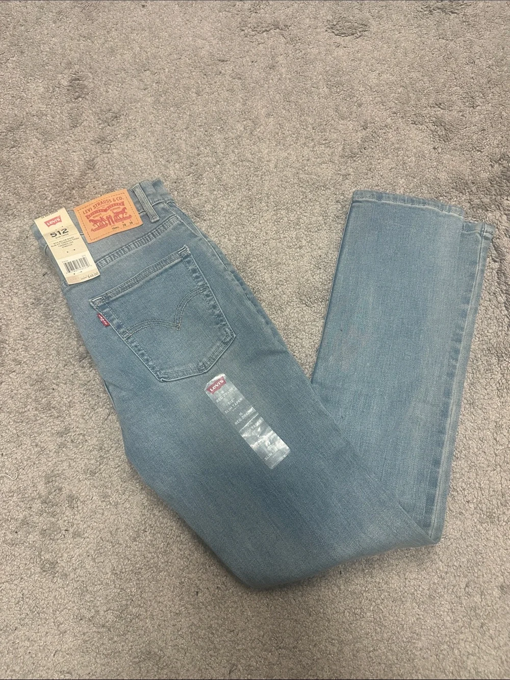 Levi's 512 Slim Straight Jeans in Light Blue Denim